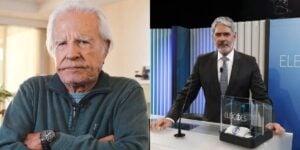 Cid Moreira e William Bonner são dois dos maiores nomes da história do Jornal Nacional (Reprodução - Globo/Instagram)