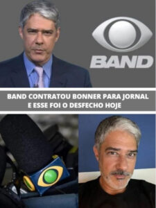 Band contratou Bonner para jornal e esse foi o desfecho hoje