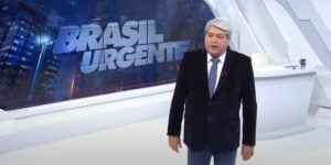 Datena ao vivo no Brasil Urgente (Foto: Reprodução)