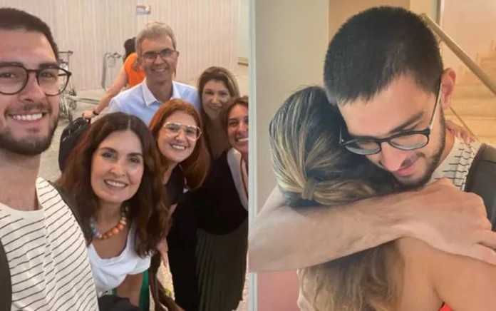 Fátima Berbades se emociona ao mostrar despedida do filho Vinicius - Foto Reprodução