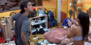 BBB23: Gabriel tenta pedir desculpas a Larissa e recebe resposta inesperada (Foto: Reprodução, Globo Play)