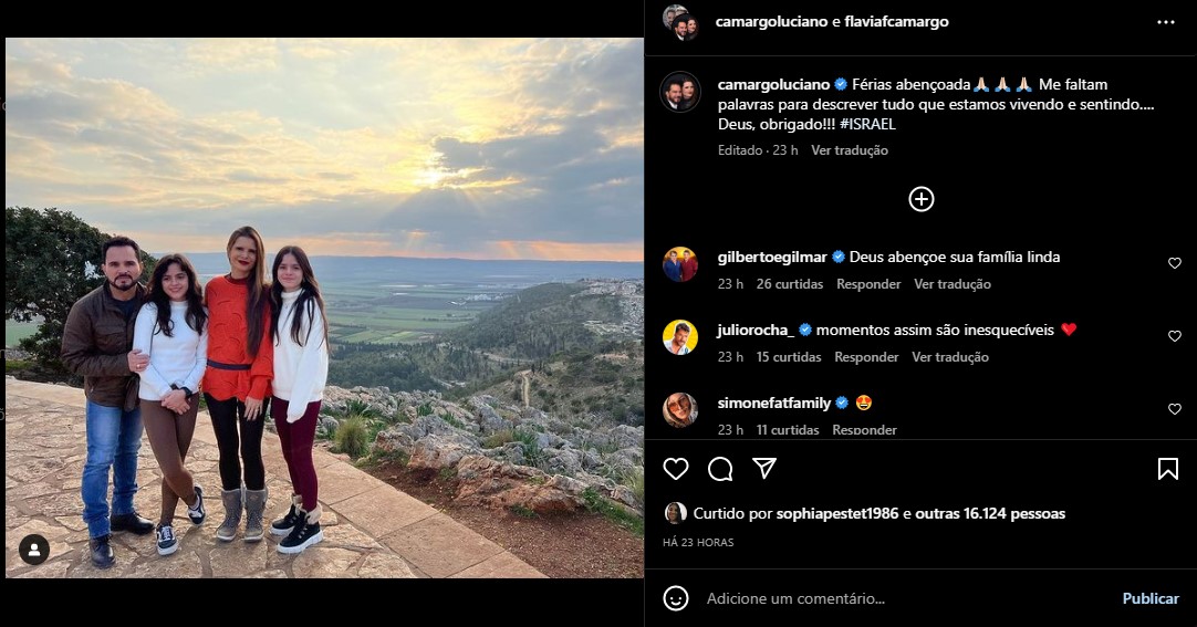 Luciano Camargo reúne a família e se declara - Foto: Reprodução