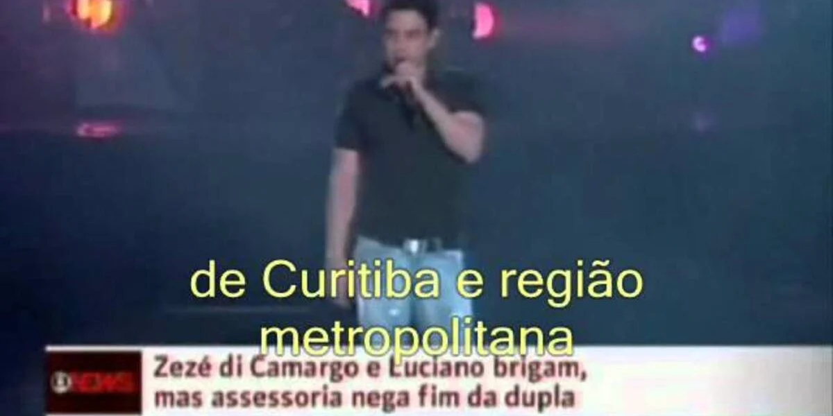 Vazou motivo de situação em camarim que fez Luciano abandonar o palco durante um show com Zezé Di Camargo - Foto Reprodução