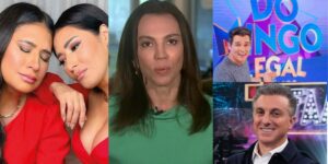 Simone fala sobre briga com Simaria - Ana Paula Araújo devasta o Brasil - Huck aparece no Domingo Legal (Foto: Reprodução / Instagram / SBT / Globo)