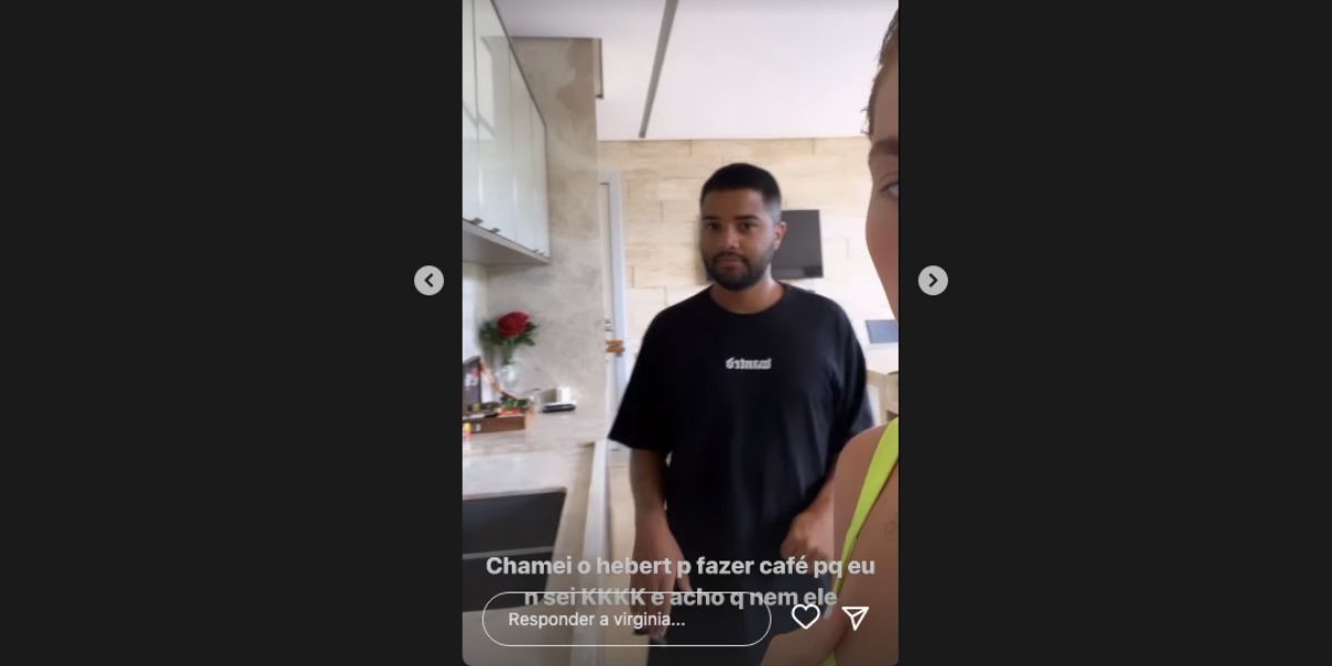 Nas redes sociais, Virgínia Fonseca confessa que não sabe fazer café sem ser de maquina, pede ajuda para amigo e mostra caos em cozinha por conta da bebida (Fotos: Reprodução / Instagram)