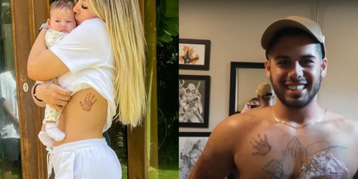 Virgínia Fonseca e Zé Felipe tatuaram mão de Maria Alice - Foto: Reprodução