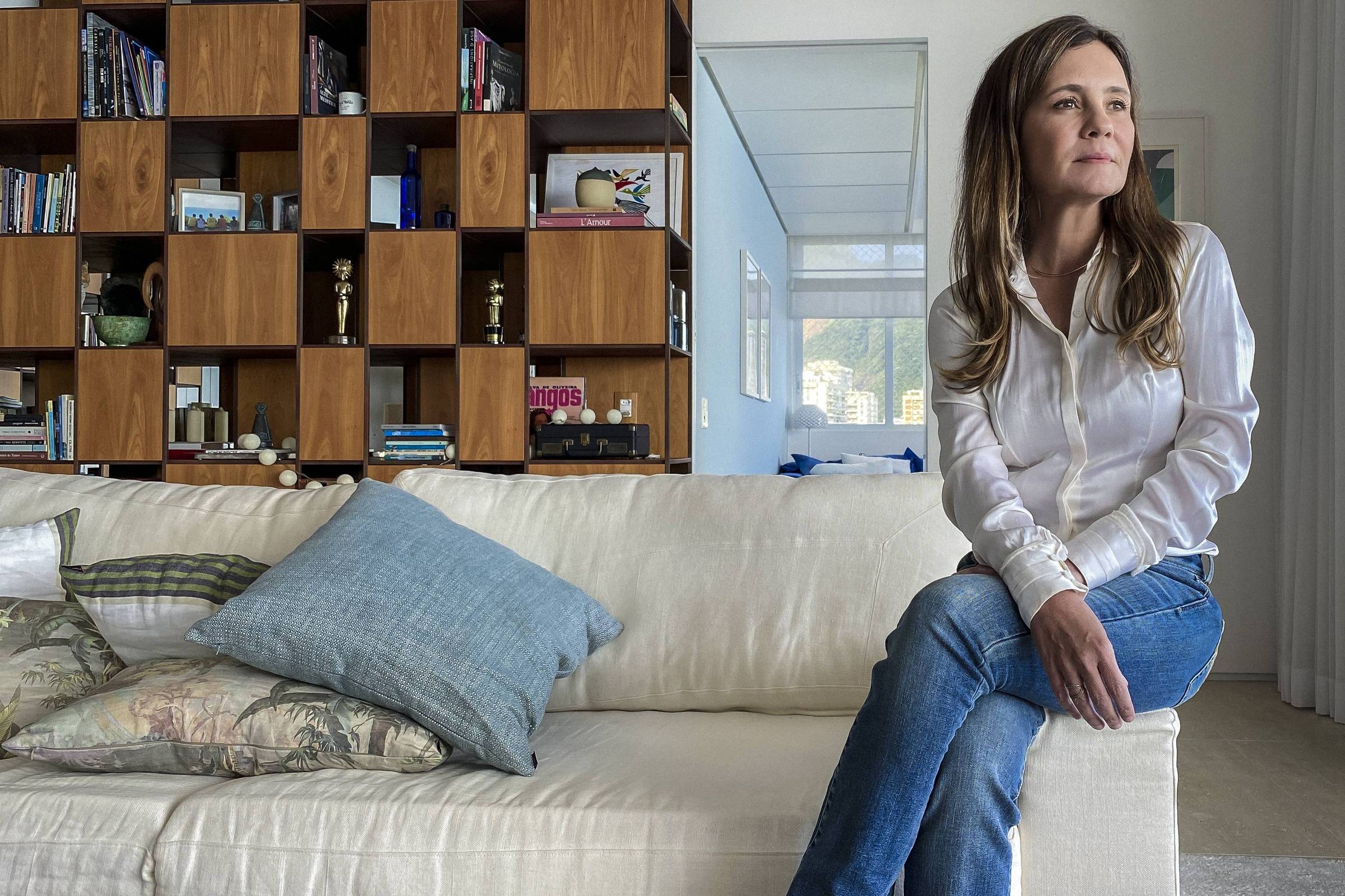 Adriana Esteves em seu luxuoso apartamento - Foto Reprodução