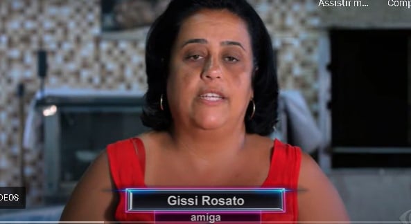 Amiga de Matheus Ceará gravou recado especial para o Arquivo Pessoal do Faustão na Band (Foto: Reprodução/ Band)