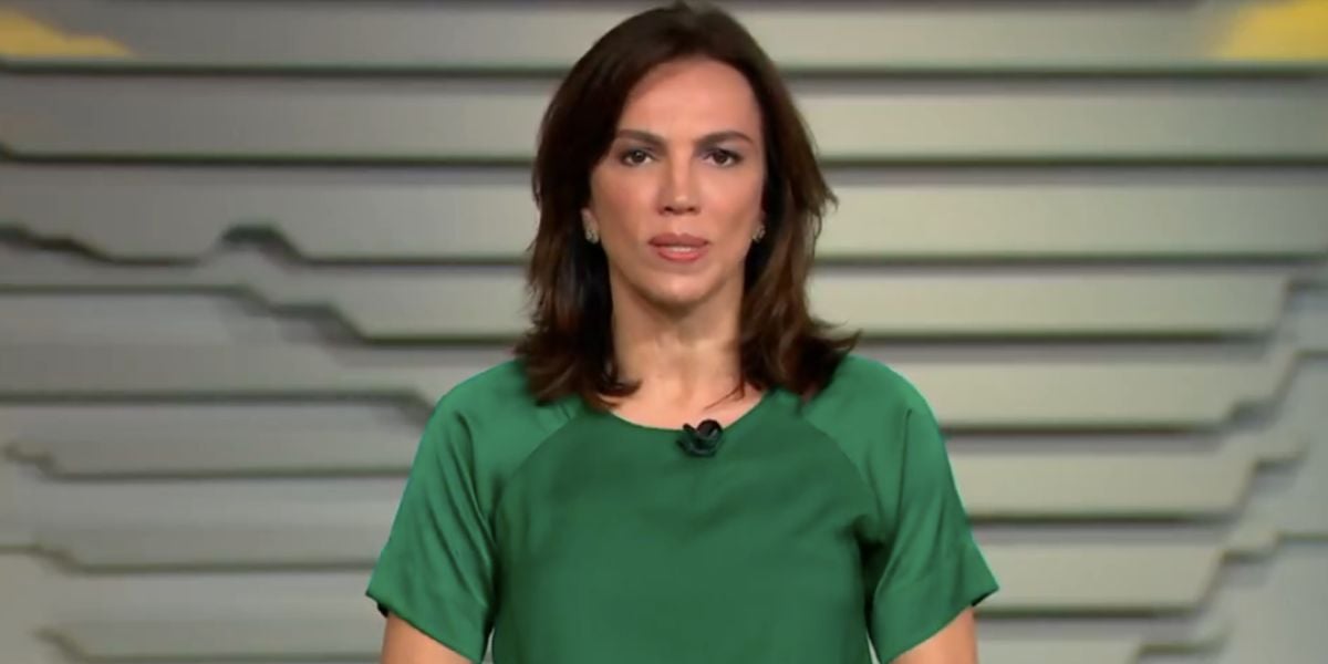 Ana Paula Araújo é substituída no Bom Dia Brasil da Globo devido a folga(Foto: Reprodução / Bom Dia Brasil da Globo)