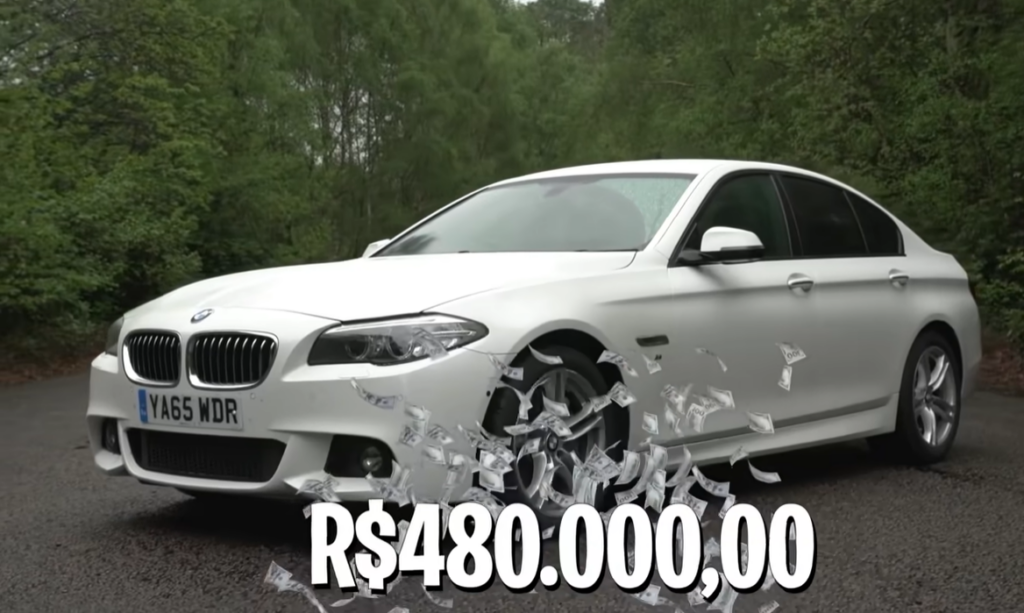 Carro de luxo do apresentador Datena (Foto: Reprodução, Youtube, Canal Sabe tudo)