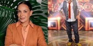 Carolina Ferraz recusou a beijar veterano por nojo (Reprodução: Montagem TV Foco)