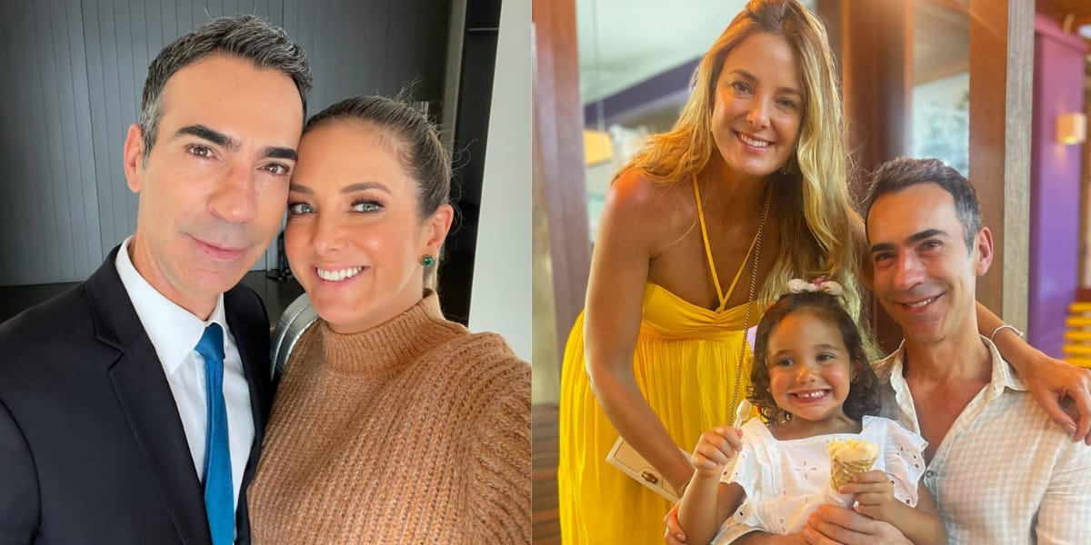 César Tralli e Ticiane Pinheiro são casados desde 2017 e juntos tiveram a filha Manuela (Reprodução: Instagram)