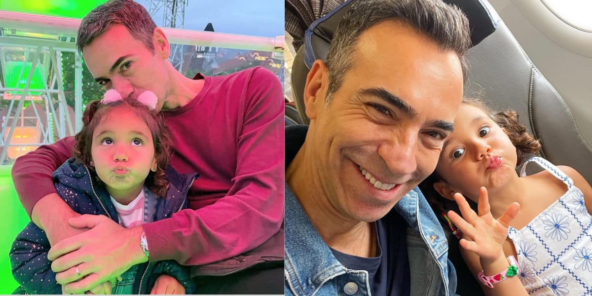 César Tralli sempre demonstra seu carinho pela filha, Manuela, em suas redes sociais (Reprodução: Instagram)