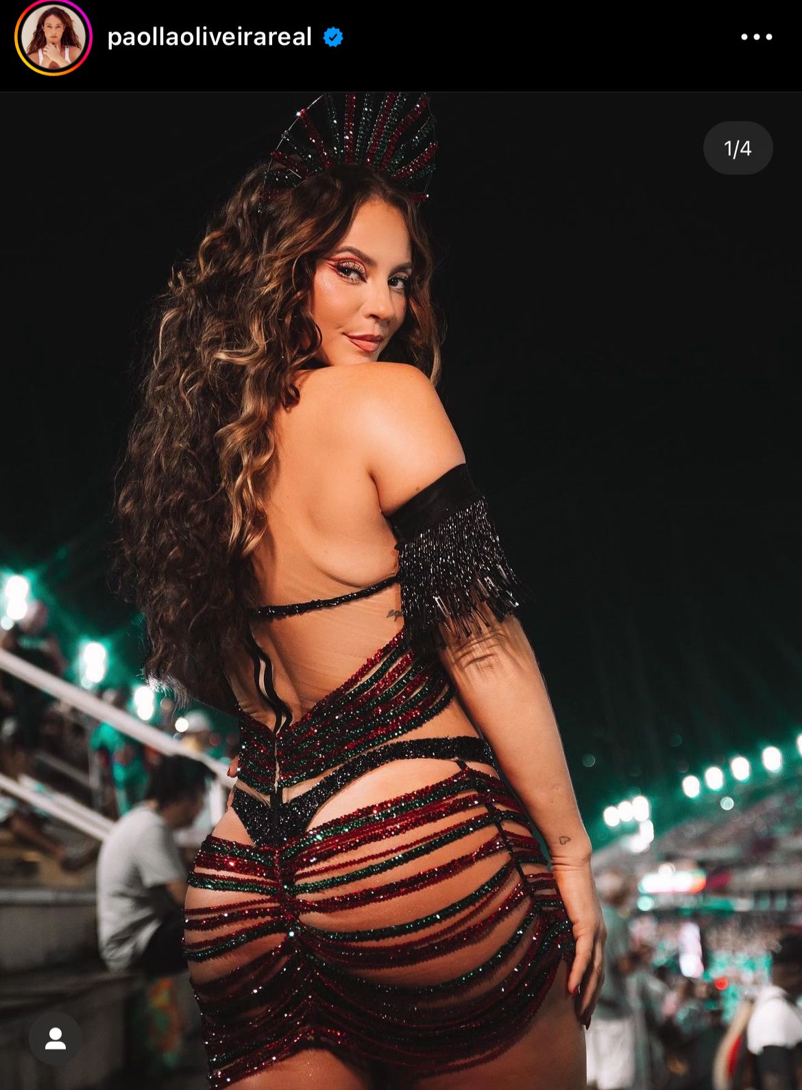 Com um look ousado aberto em parte íntima, Paolla Oliveira prova que é a mulher mais linda do Brasil - Foto Reprodução Instagram