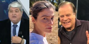 Datena teve que pagar R$ 60 milhões para emissora - Renata Vasconcellos está fora do ar - Grande amor de Chico Pinheiro (Fotos: Reproduções / Instagram / Brasil Urgente da Band)
