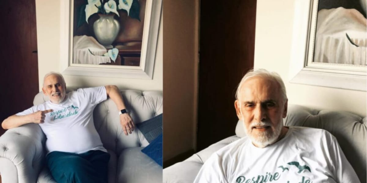 O ator, aos 88 anos, está longe da televisão e mantém contato com os fãs através das redes sociais (Reprodução: Instagram)