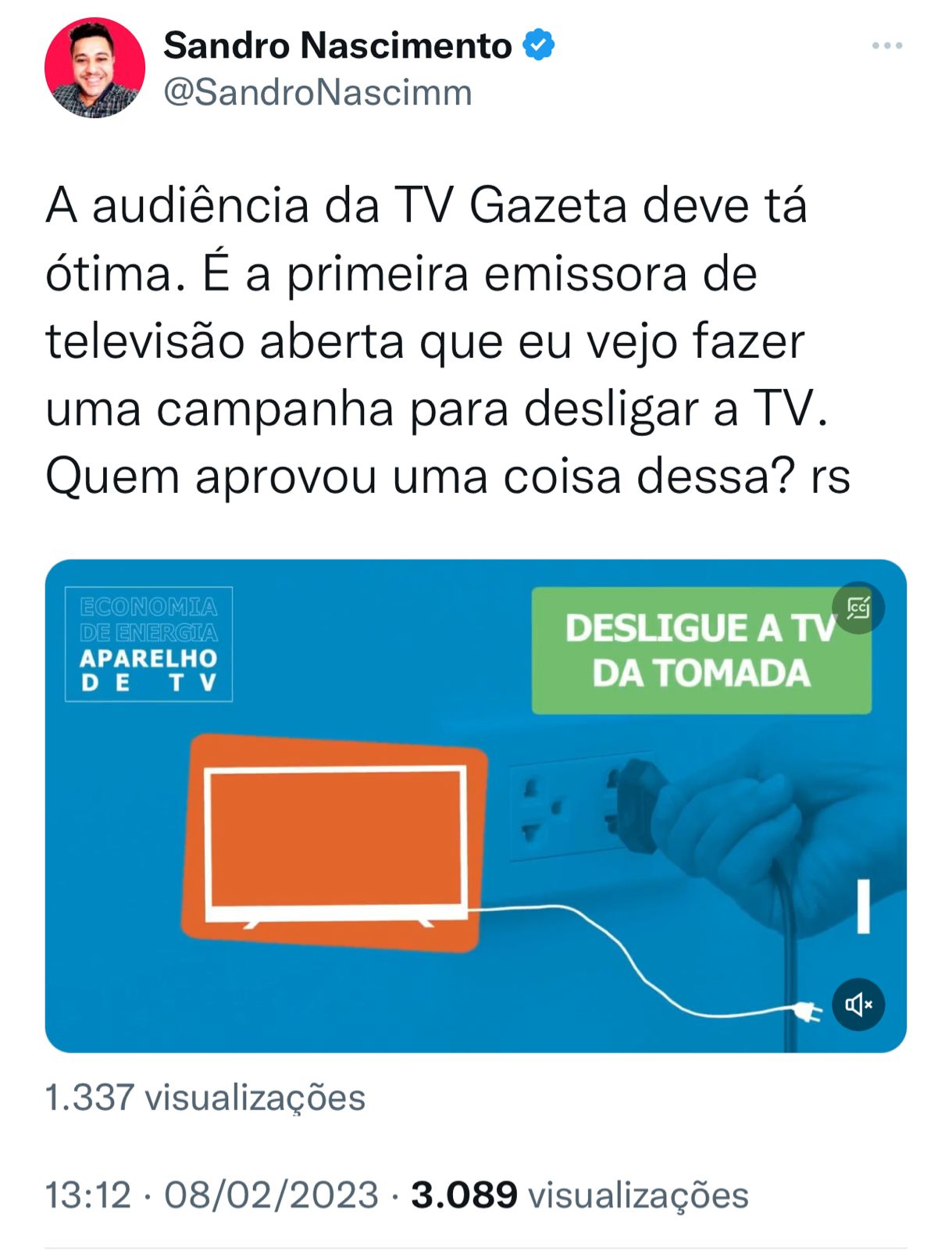 Gazeta faz demissão por baixa audiência e divulga até campanha chocante por desligamento de TV - Foto Reprodução