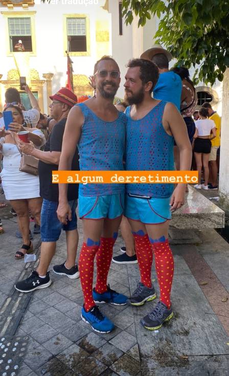Irandhir Santos, que brilhou muito em Pantanal, da Globo, gay assumido, tem raro flagra público com marido - Foto Reprodução Instagram