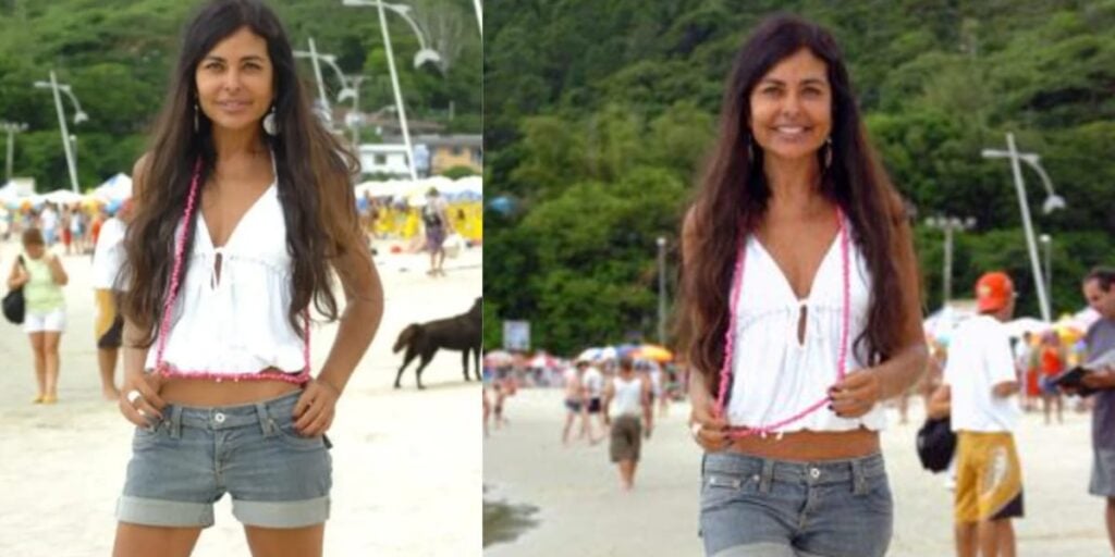 Leila Lopes era uma das musas da Globo e chocou o país ao cometer suicídio (Reprodução: Montagem TV Foco)