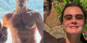 Nicolas Prattes e filho gato de Adriana Esteves surgem sem camisa (Foto: Divulgação)