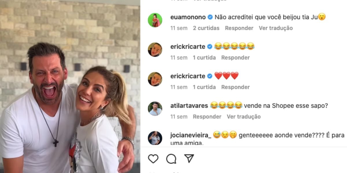 Henri Castelli e namorada, Juliana Vaz (Foto: Reprodução /Instagram)