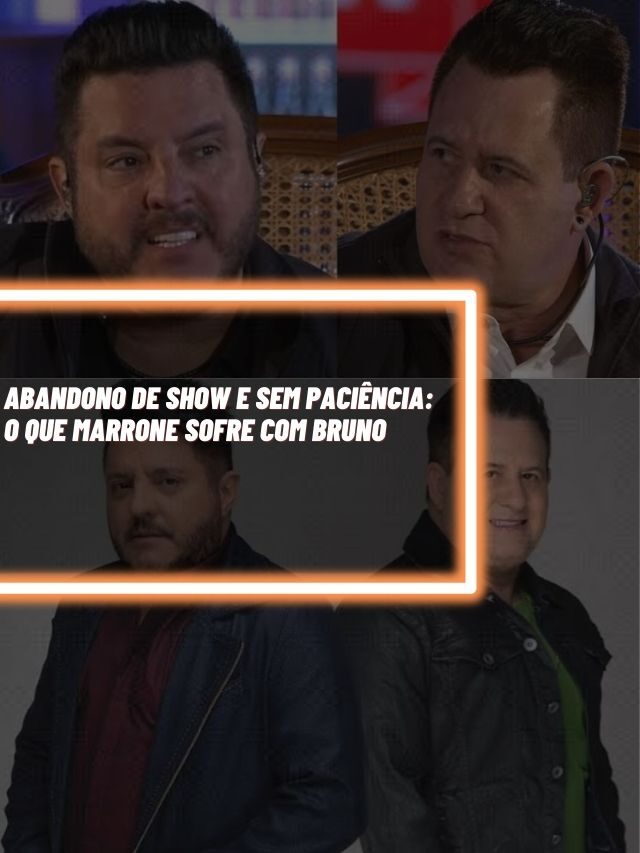 Abandono de show e sem paciência: O que Marrone sofre com Bruno