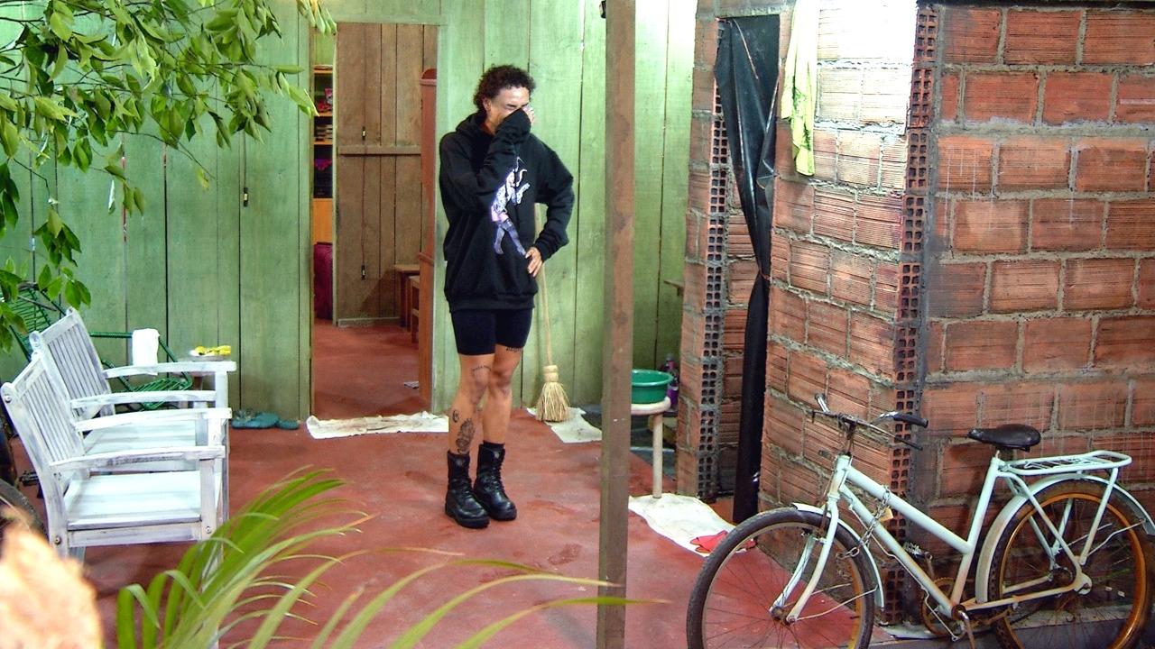 Pabllo Vittar no quadro Visitando o Passado, do Caldeirão do Huck, na Globo - Foto Reprodução: Globo