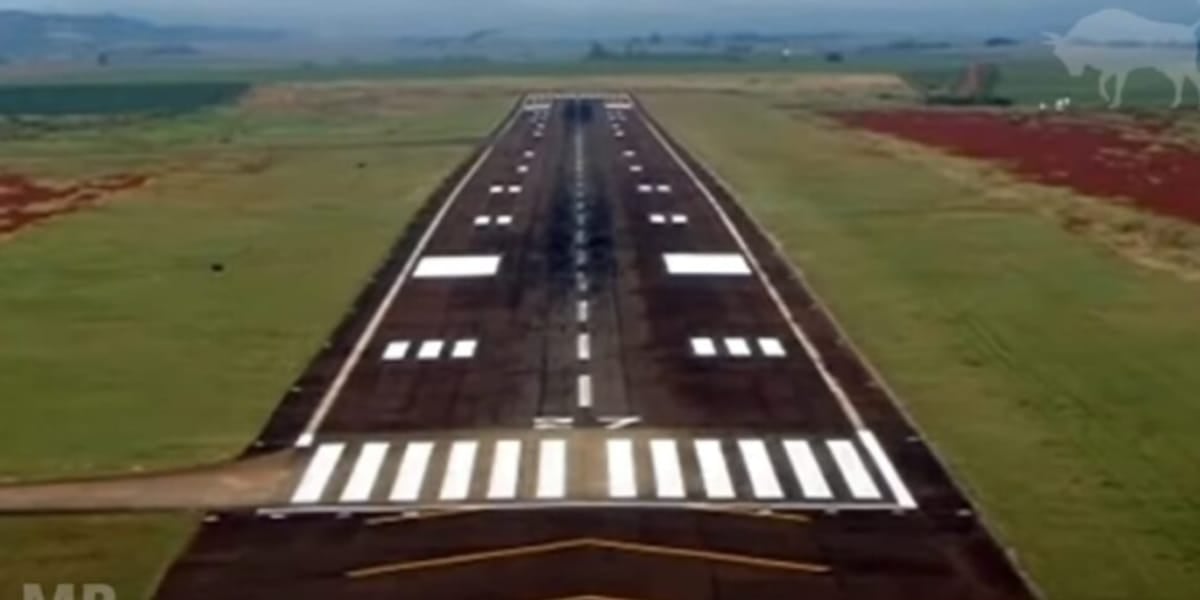 Pista de pouso da fazenda de Lima (Reprodução: Youtube)