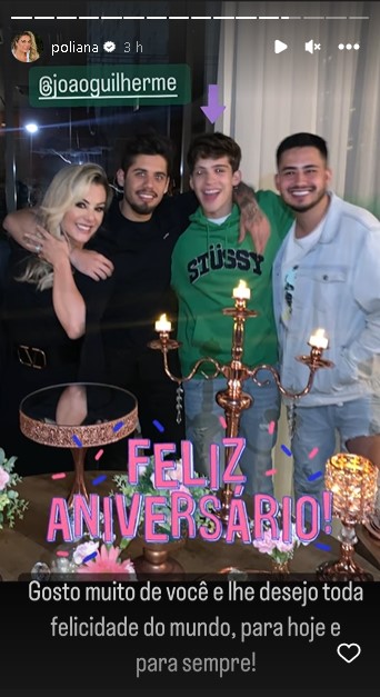 Poliana Rocha mandou recado para João Guilherme, filho de Leonardo (Foto: Reprodução/ Instagram)