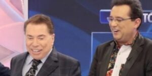 Silvio Santos ao lado do Geraldo Luís, no SBT (Reprodução - SBT)