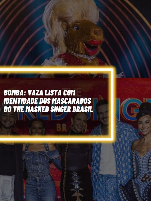 BOMBA: Vaza lista com identidade dos mascarados do The Masked Singer