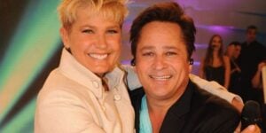 Xuxa com o cantor Leonardo - Foto Reprodução Internet