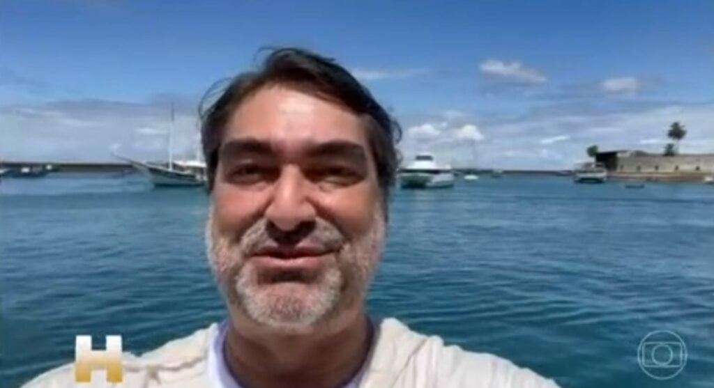 Zeca Camargo enviou um vídeo para a Globo em homenagem à Glória Maria