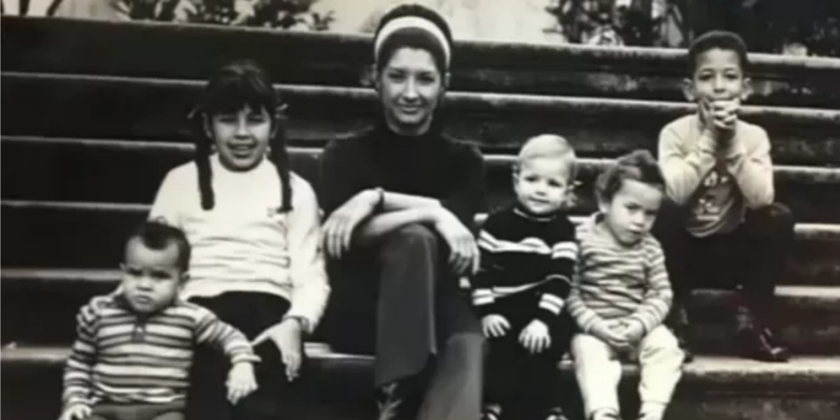 Ana Rosa e os filhos (Foto: Reprodução/TV Globo)