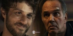Travessia - Ari dá xeque-mate em Guerra e além de roubar o sogro, acaba com o grande sonho do empresário (Foto: Reprodução / Globo / Montagem TV Foco)