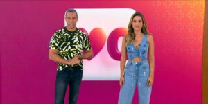 Fabrício Battaglini e Talitha Morete no 