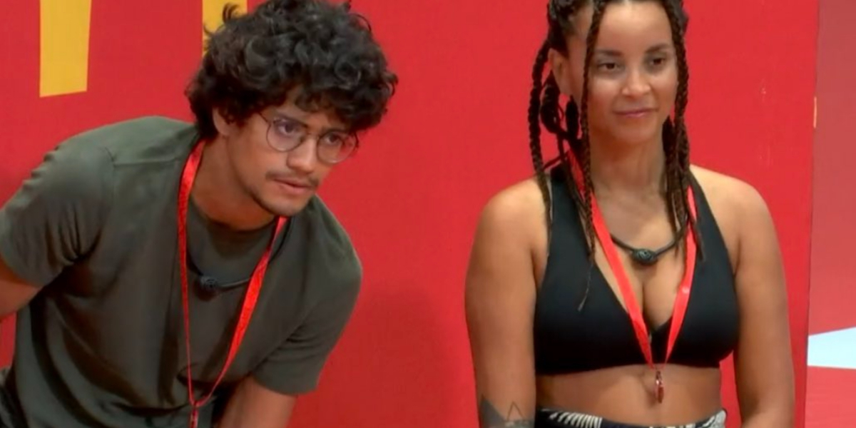 Gabriel Santana e Domitila são indicados para o paredão no BBB 23 - Foto: Reprodução/Globo