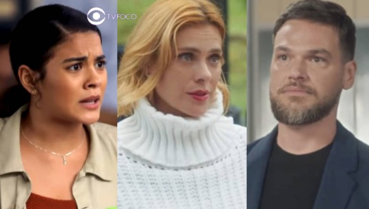 Vai na Fé - Jenifer encurrala Sol, Ben e Lumiar brigam feio e Theo é pego no flagra (Foto: Reprodução / Globo / Montagem TV Foco)