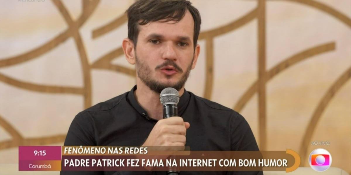 Padre Patrick falou sobre período de depressão no "Encontro" (Foto: Reprodução/TV Globo)