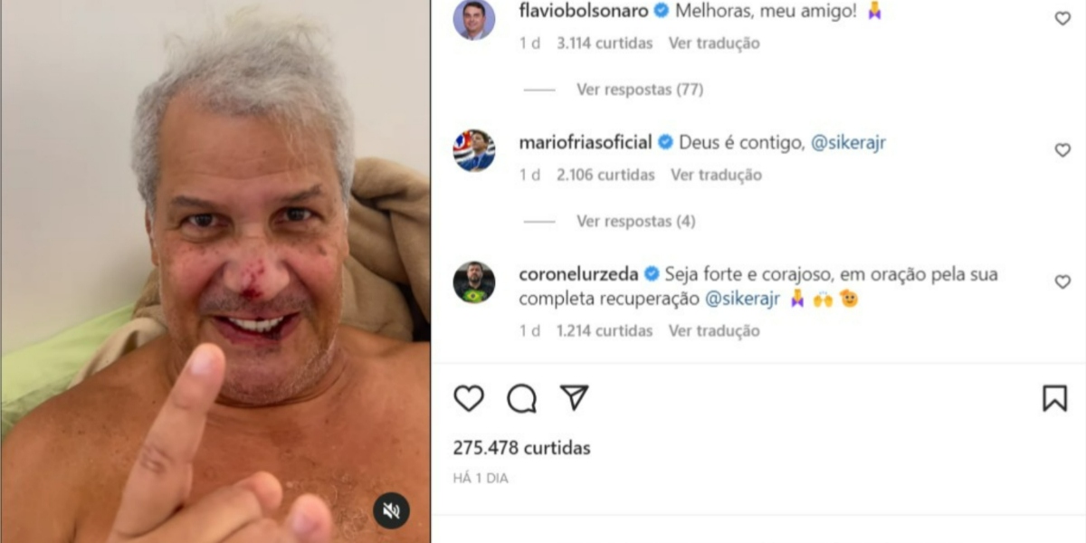 Sikêra Jr. celebrou recuperação nas redes sociais (Foto: Reprodução/Instagram)