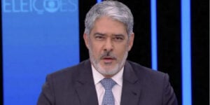 William Bonner no comando do Jornal Nacional (Foto: Reprodução/Globo)