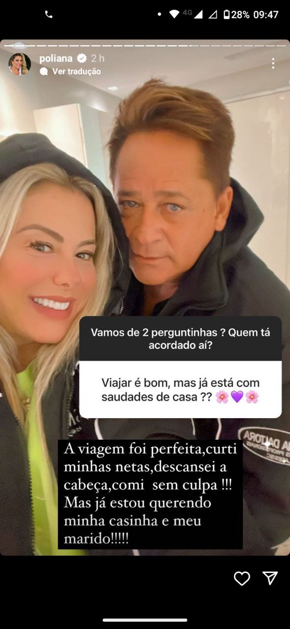 Poliana Rocha falou da relação com Leonardo