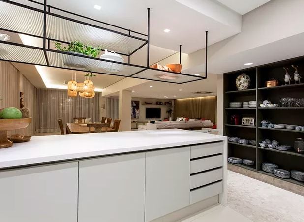 A cozinha luxuosa da casa da cantora - Foto Reprodução Internet