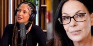 Camila Pitanga escandalizou ao falar sobre beijo de Carolina Ferraz e estrela da Globo - Foto: Reprodução-Globo