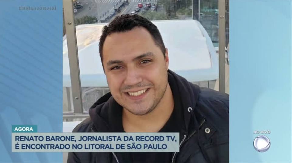 Renato Barone foi encontrado na região do litoral de São Paulo (Foto Reprodução/R7) Renato Barone foi encontrado na região do litoral de São Paulo (Foto Reprodução/R7)