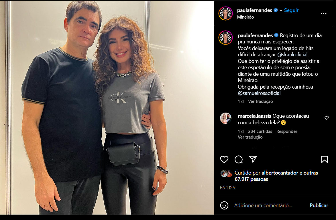 Paula Fernandes causa estranhamento em fãs ao surgir irreconhecível em foto (Foto Reprodução/Instagram)