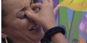 Domitila chorando no BBB23 - Foto Reprodução TVGlobo