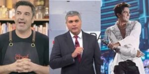 Edu Guedes, Joel Datena e Luan Santana (Reprodução: Montagem TV Foco)