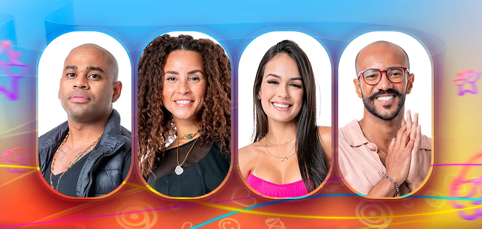 Enquente dos emparedados da semana, Larissa, Alface, Domitila, Cezar Black, no BBB23 - Foto Reprodução Gshow