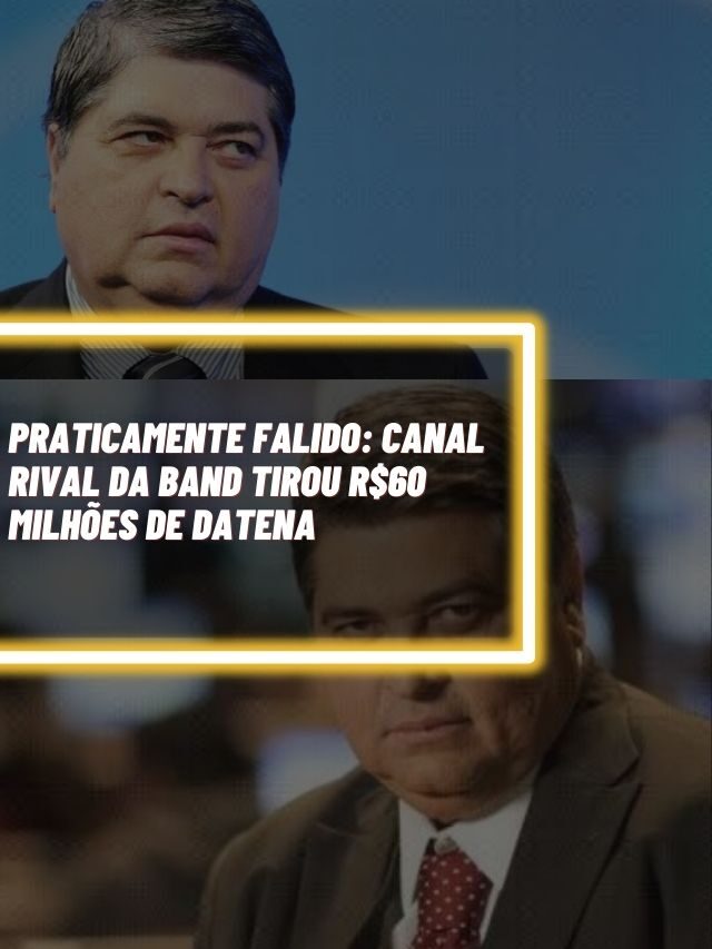 Praticamente falido: Canal rival da Band tirou R$60 milhões de Datena
